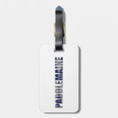 Paddle Maine Kayaking Bagagelabel (Achterkant verticaal)