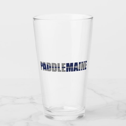 Paddle Maine Kayaking Glas (Voorkant)