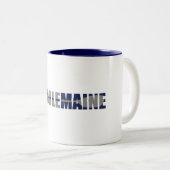 Paddle Maine Kayaking Tweekleurige Koffiemok (Voorkant rechts)