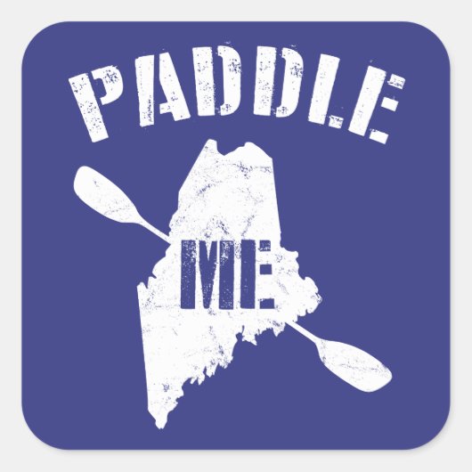 Paddle Maine Vierkante Sticker (Voorkant)