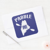 Paddle Maine Vierkante Sticker (Envelop)