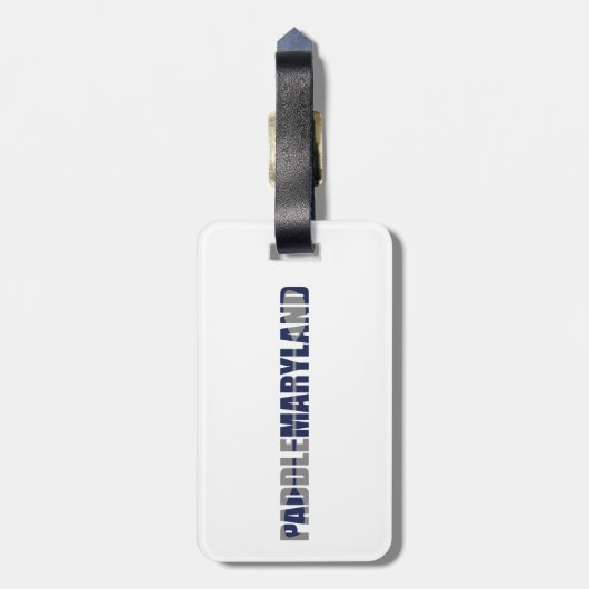 Paddle Maryland Kayaking Bagagelabel (Achterkant verticaal)