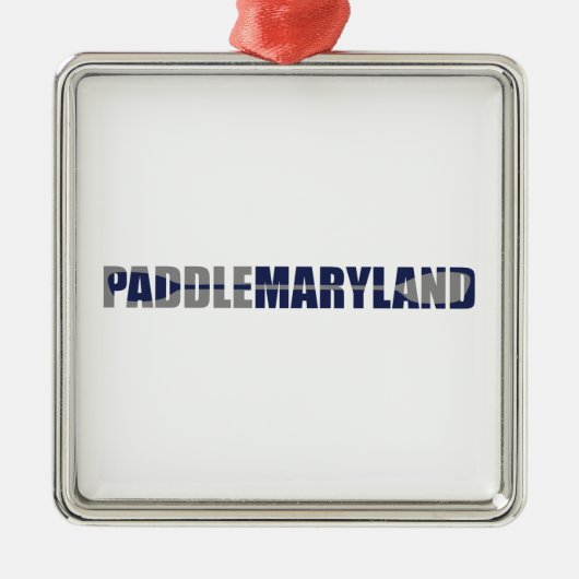 Paddle Maryland Kayaking Metalen Ornament (Voorkant)