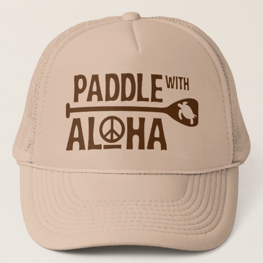 Paddle met Aloha Trucker Hat Pet (Voorkant)