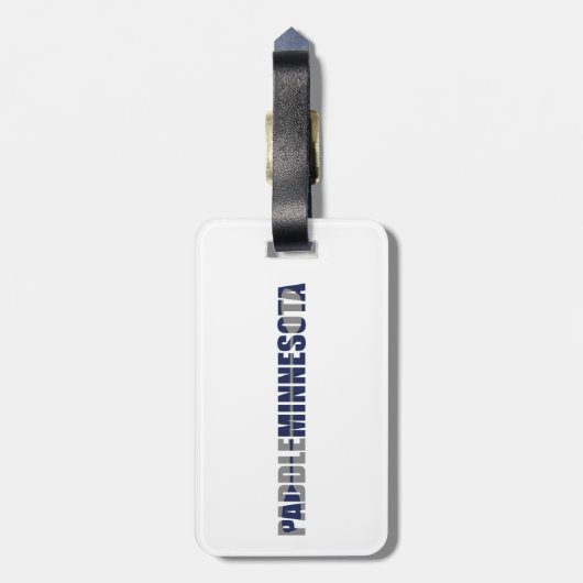Paddle Minnesota Kayaking Bagagelabel (Achterkant verticaal)