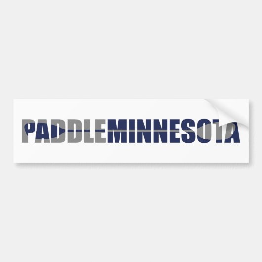 Paddle Minnesota Kayaking Bumpersticker (Voorkant)