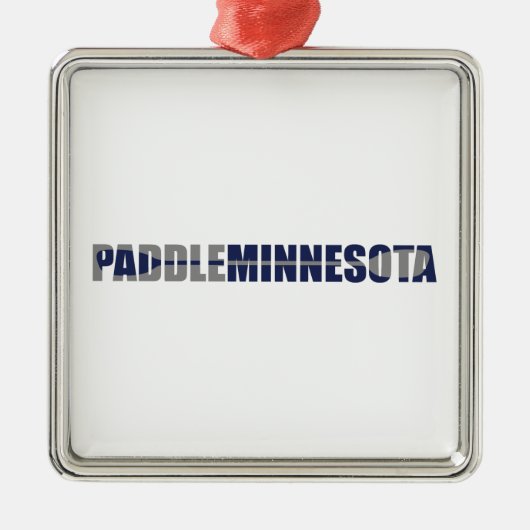 Paddle Minnesota Kayaking Metalen Ornament (Voorkant)