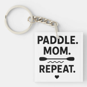 Paddle Moeder Herhaal Grappige Kayakken Outdoor Av Sleutelhanger