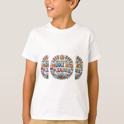 Paddle naar Plezier T-shirt (Voorkant)