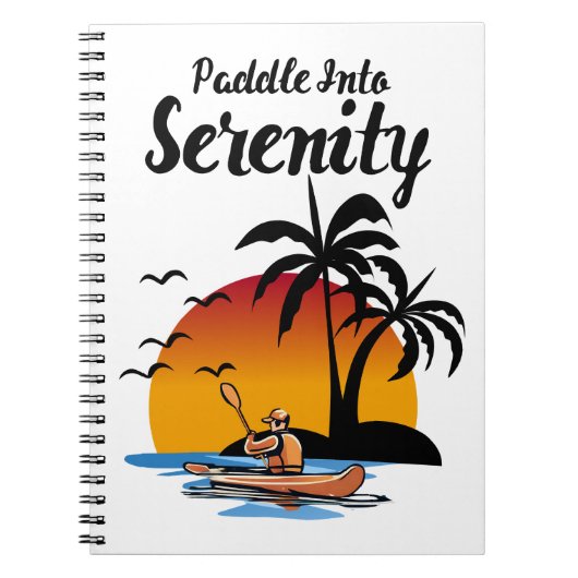 Paddle naar sereniteit notitieboek (Voorkant)