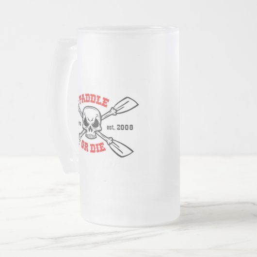 Paddle of Die Yakinmo.com Glass Beer Matglas Bierpul (Voorkant links)