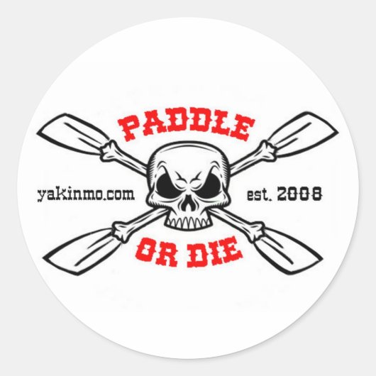 Paddle of Die Yakinmo.com Sticker (Voorkant)