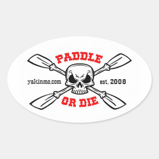 Paddle of Die Yakinmo.com Sticker (Voorkant)