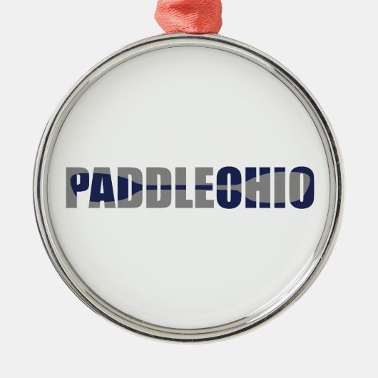 Paddle Ohio Kayaking Metalen Ornament (Voorkant)