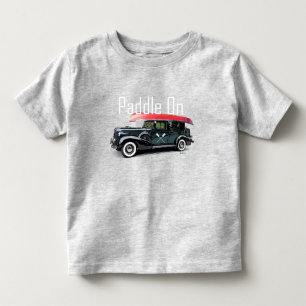 Paddle on Classic Car Design - Toddler Fine Jersey Kinder Shirts