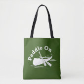 Paddle On Design - All-Over-Print Canvas tas, medi Tote Bag (Voorkant)
