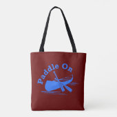 Paddle On Design - All-Over-Print Canvas tas, medi Tote Bag (Achterkant)