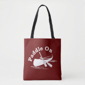 Paddle On Design - All-Over-Print Canvas tas, medi Tote Bag (Voorkant)
