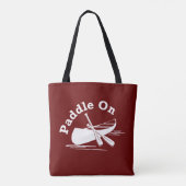 Paddle On Design - All-Over-Print Canvas tas, medi Tote Bag (Achterkant)
