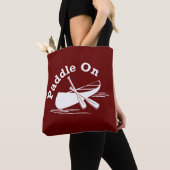 Paddle On Design - All-Over-Print Canvas tas, medi Tote Bag (Dichtbij)