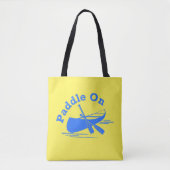 Paddle On Design - All-Over-Print Canvas tas, medi Tote Bag (Voorkant)