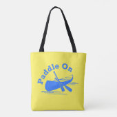 Paddle On Design - All-Over-Print Canvas tas, medi Tote Bag (Achterkant)