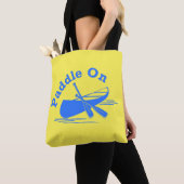 Paddle On Design - All-Over-Print Canvas tas, medi Tote Bag (Dichtbij)