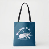 Paddle On Design - All-Over-Print Canvas tas, medi Tote Bag (Voorkant)