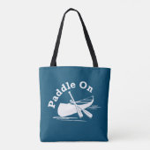 Paddle On Design - All-Over-Print Canvas tas, medi Tote Bag (Achterkant)