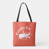 Paddle On Design - All-Over-Print Canvas tas, medi Tote Bag (Achterkant)