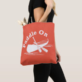 Paddle On Design - All-Over-Print Canvas tas, medi Tote Bag (Dichtbij)