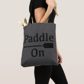 Paddle On Design - All-Over-Print Canvas tas, medi Tote Bag (Dichtbij)