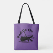 Paddle On Design - All-Over-Print Canvas tas, medi Tote Bag (Achterkant)