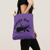 Paddle On Design - All-Over-Print Canvas tas, medi Tote Bag (Dichtbij)