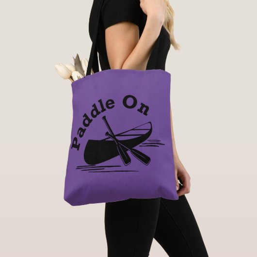 Paddle On Design - All-Over-Print Canvas tas, medi Tote Bag (Dichtbij)