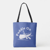 Paddle On Design - All-Over-Print Canvas tas, Medi Tote Bag (Achterkant)