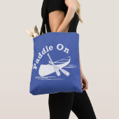 Paddle On Design - All-Over-Print Canvas tas, Medi Tote Bag (Dichtbij)