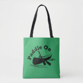 Paddle On Design - All-Over-Print Canvas tas, medi Tote Bag (Voorkant)