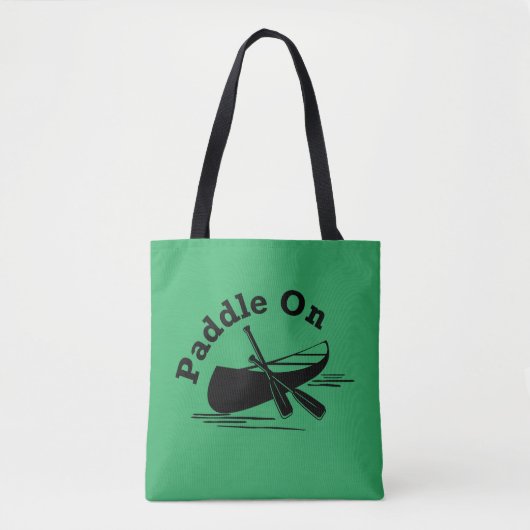 Paddle On Design - All-Over-Print Canvas tas, medi Tote Bag (Voorkant)