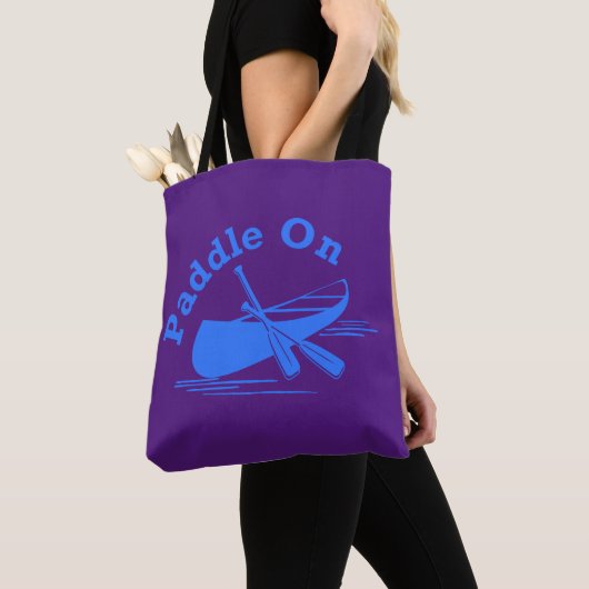 Paddle On Design - All-Over-Print Canvas tas, medi Tote Bag (Dichtbij)