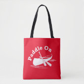 Paddle On Design - All-Over-Print Canvas tas, medi Tote Bag (Voorkant)