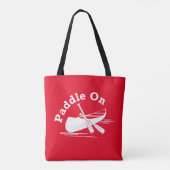 Paddle On Design - All-Over-Print Canvas tas, medi Tote Bag (Achterkant)