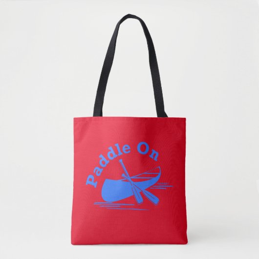 Paddle On Design - All-Over-Print Canvas tas, medi Tote Bag (Voorkant)