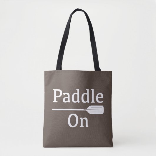 Paddle On Design - All-Over-Print Canvas tas, medi Tote Bag (Voorkant)