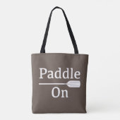 Paddle On Design - All-Over-Print Canvas tas, medi Tote Bag (Achterkant)