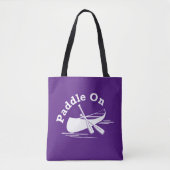 Paddle On Design - All-Over-Print Canvas tas, medi Tote Bag (Voorkant)