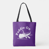 Paddle On Design - All-Over-Print Canvas tas, medi Tote Bag (Achterkant)