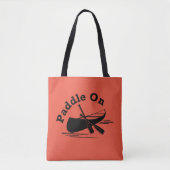 Paddle On Design - All-Over-Print Canvas tas, medi Tote Bag (Voorkant)