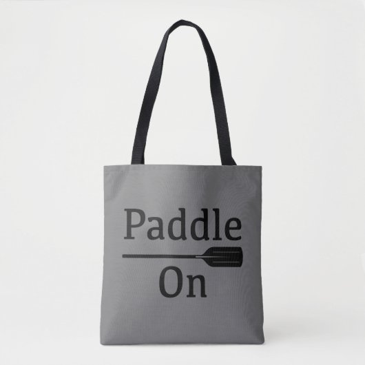Paddle On Design - All-Over-Print Canvas tas, medi Tote Bag (Voorkant)