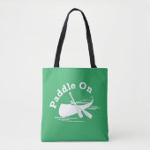 Paddle On Design - All-Over-Print Canvas tas, medi Tote Bag (Voorkant)